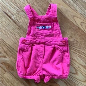 3/$10 - Carter’s Pink Overalls with embroidery